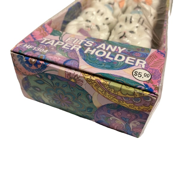 Vintage NIB 1996 Easter Bunny Tapered Candles by Candle Craft Candle Co. - Picture 8 of 9